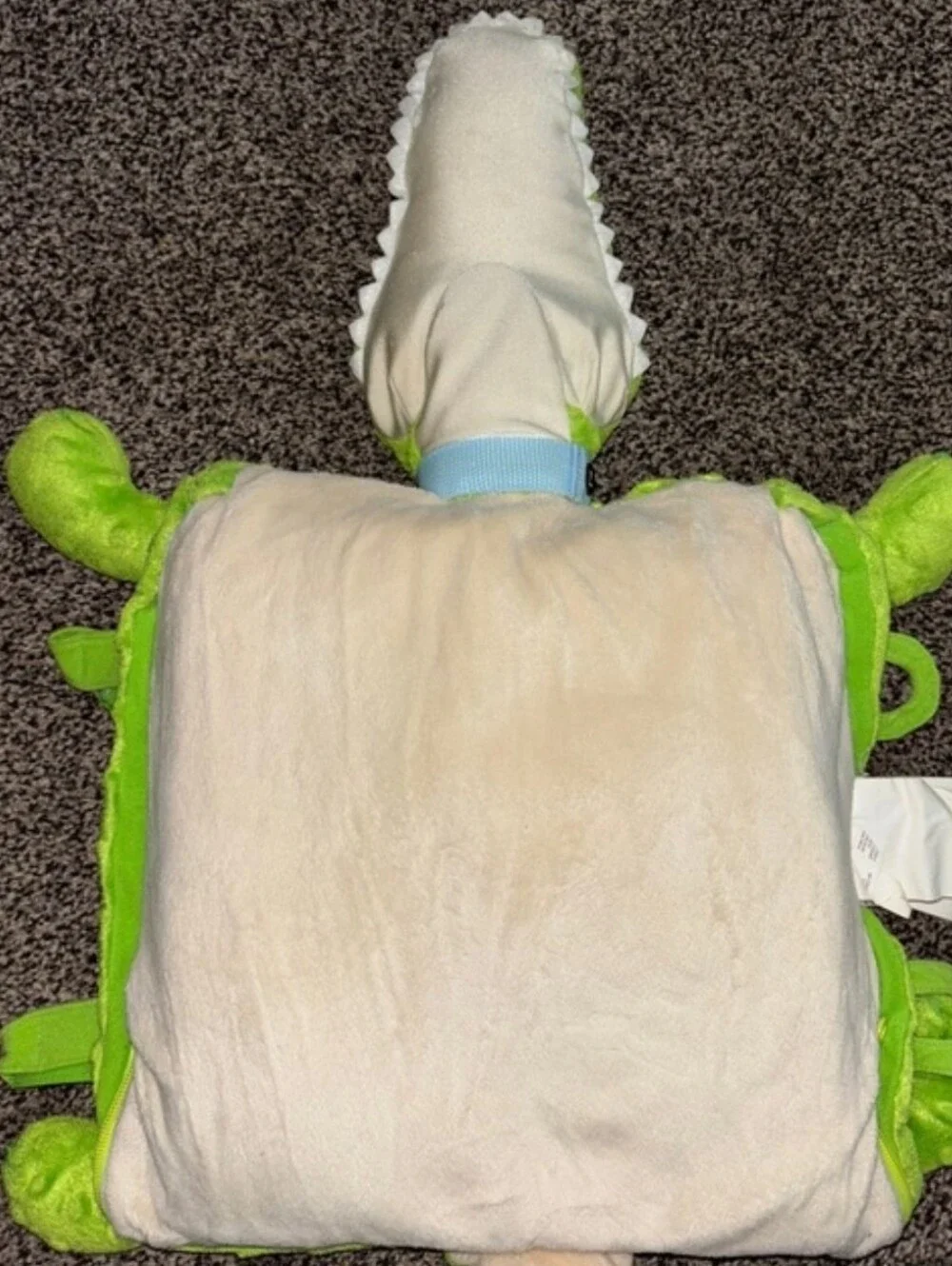 Zoobie Pets Green Plush Alligator Reptile Stuffed Animal & Blanket In 1